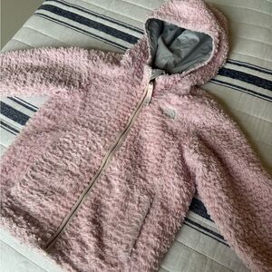 The North Face Light Gray Toddler Jacket - Neutral Hooded Shell